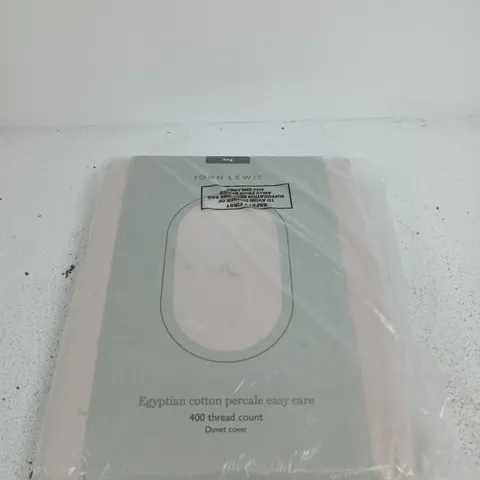 JOHN LEWIS EGYPTIAN COTTON PERCALE DUVET COVER – KING SIZE, 400 THREAD COUNT