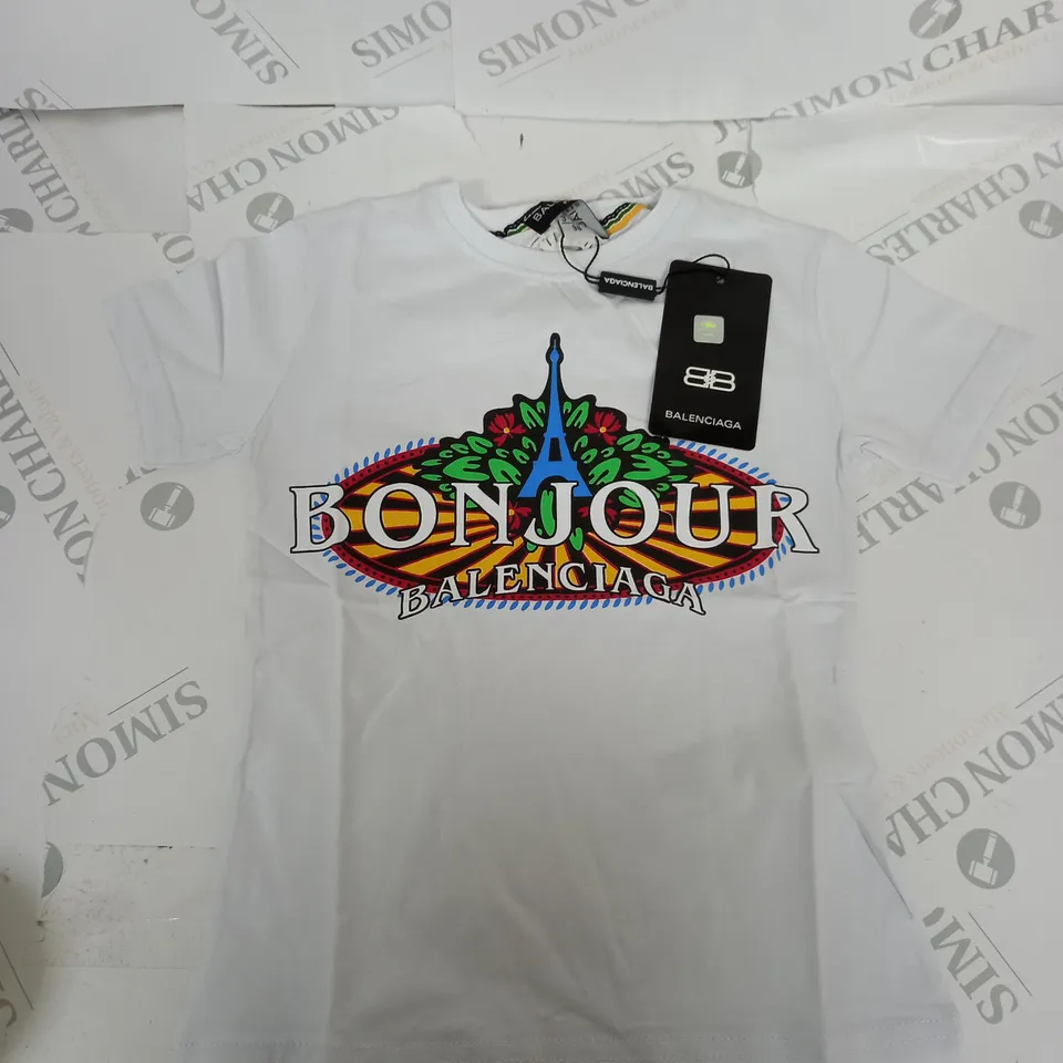 BALENCIAGA GRAPHIC T-SHIRT SIZE 4 YEARS