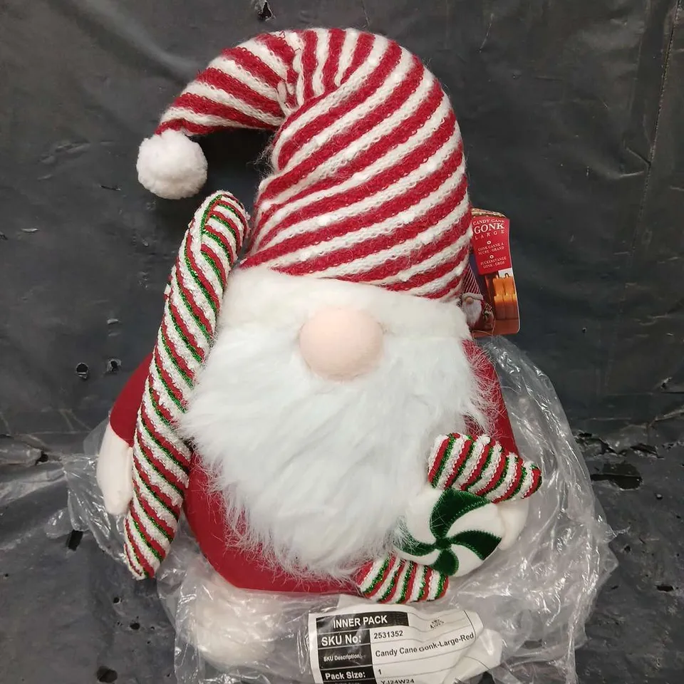 THREE KINGS CANDY CANE CHRISTMAS GONK IN RED