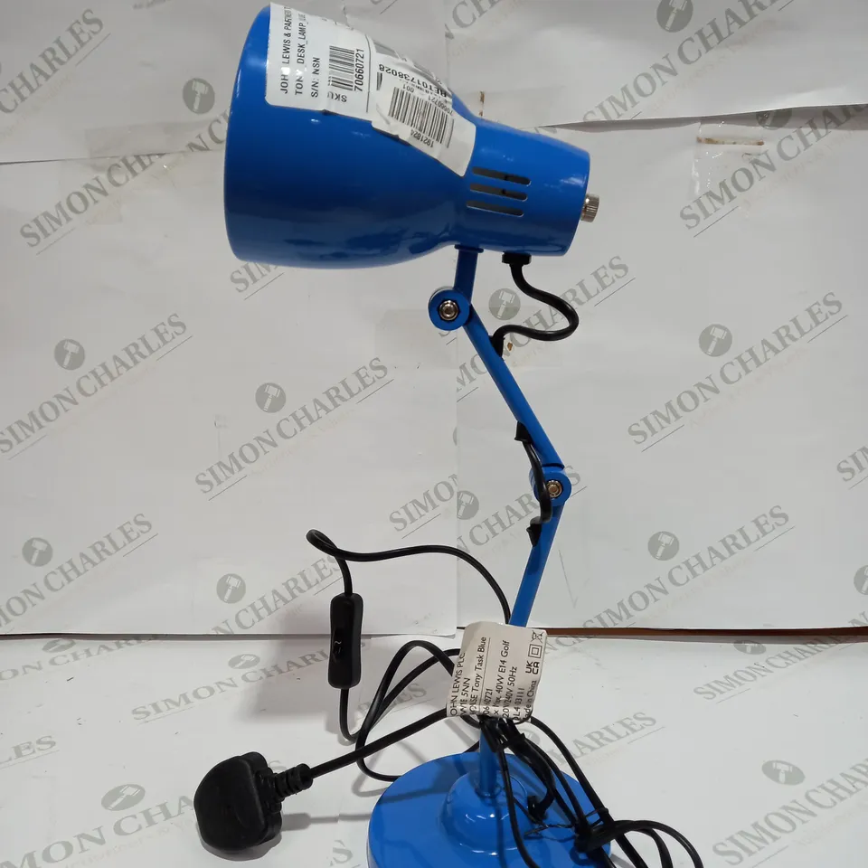 JHON LEWIS TONY DESK LAMP BLUE