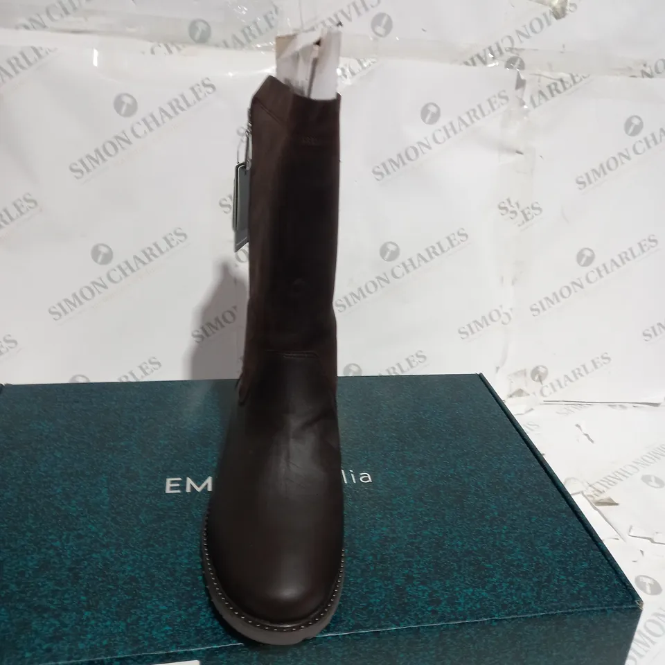 EMU AUSTRALIA YANCOAL LEATHER BOOT - BROWN SIZE 9