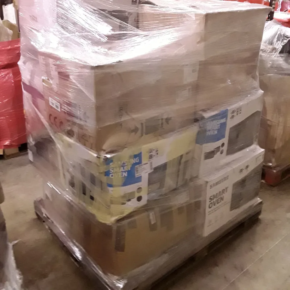 PALLET OF APPROXIMATELY 13 ASSORTED UNPROCESSED RAW RETURN MICROWAVES TO INCLUDE;
