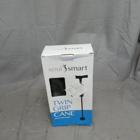 SOULSMART TWIN GRIP CANE – WALK WITH EASE, BOXED