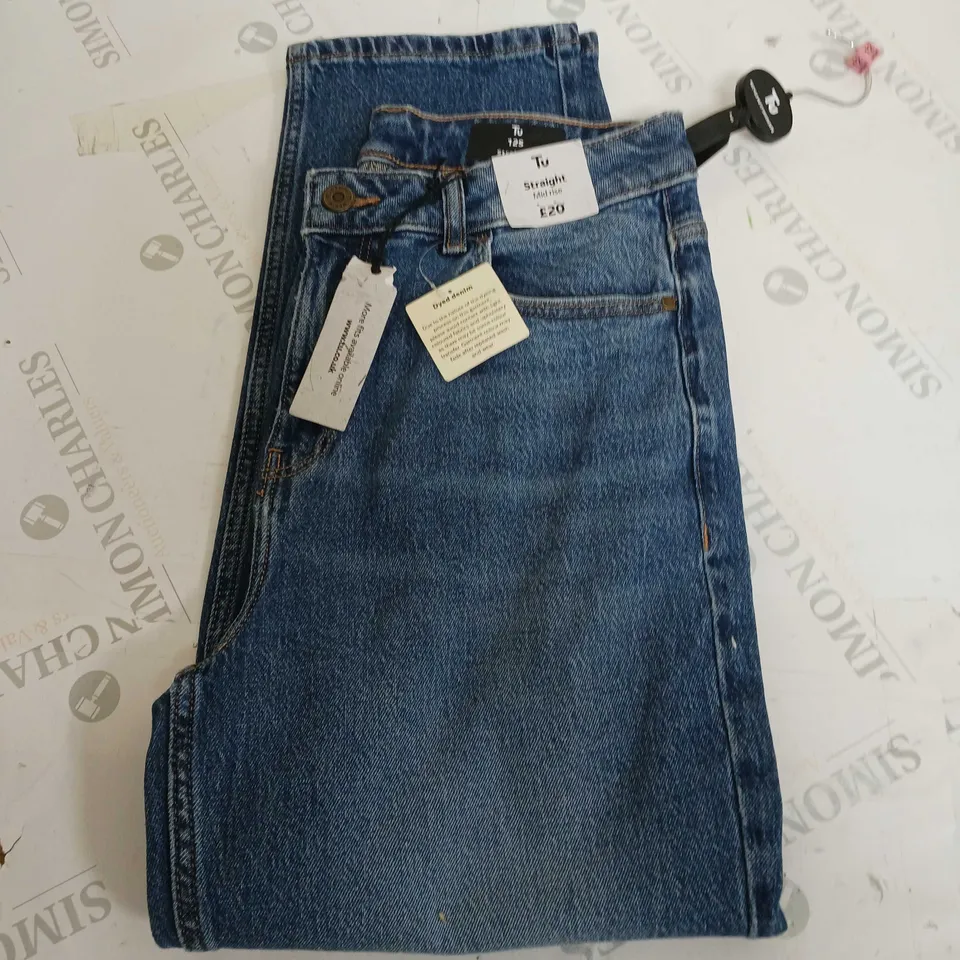 TU STRAIGHT MID RISE JEANS DEMIN - 12S