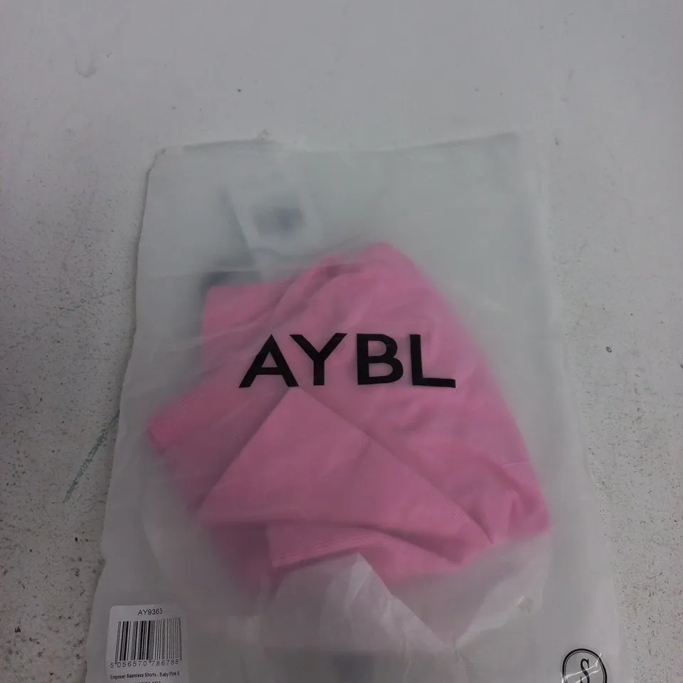 AYBL EMPOWER SEAMLESS SHORTS – BABY PINK, SIZE S