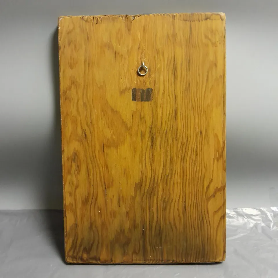 WOODEN PRINT OF "LA PENITENTE" ARTIST UNKNOWN