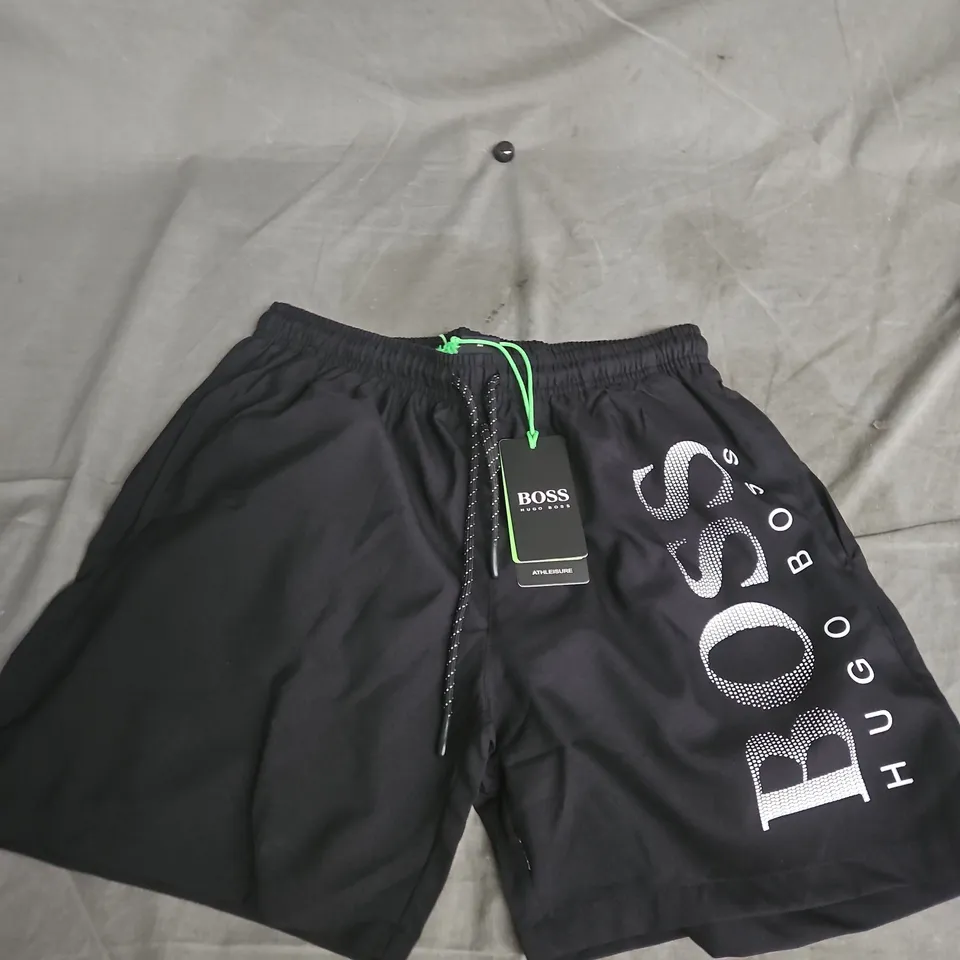 HUGO BOSS ATHLEISURE SHORTS – BLACK, MEN’S, SIZE M