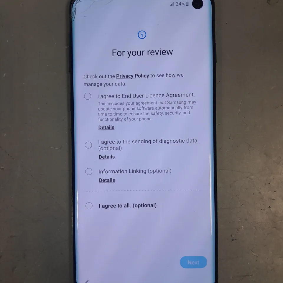 SAMSUNG GALAXY S10 SMARTPHONE 