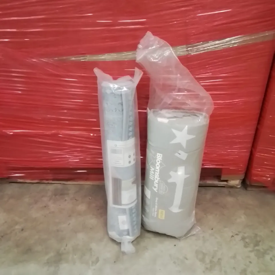 PALLET OF ASSORTED HOUSEHOLD GOODS AND PRODUCTS TO INCLUDE;AREA RUG,NAP MAT