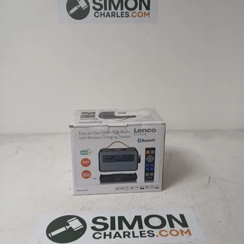 LENCO PDR-065K DAB/FM RADIO WITH BLUETOOTH β BATTERY CHARGING STATION (BOXED)