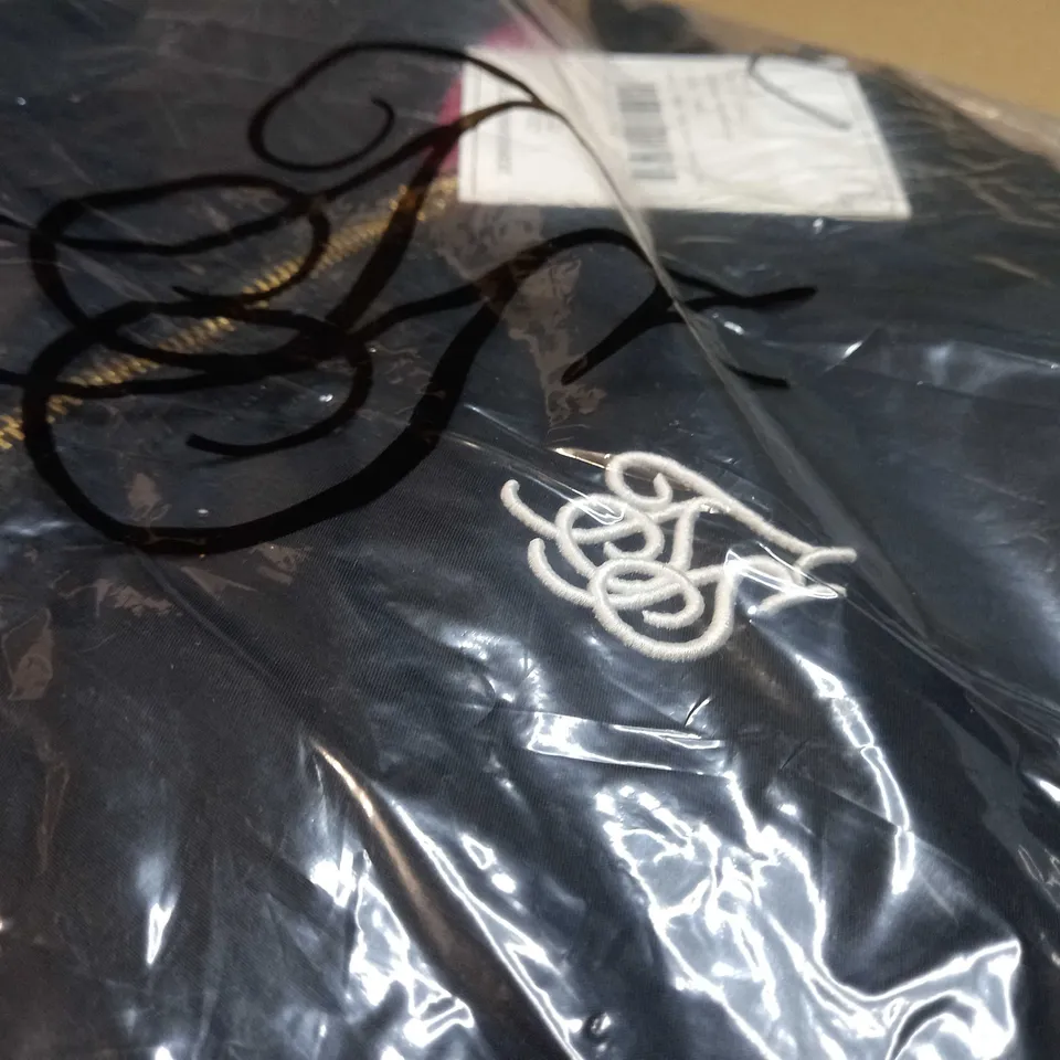 PACKAGED SILKSILK BLACK/LOGO FLIGHT BOMBER JACKET - XL