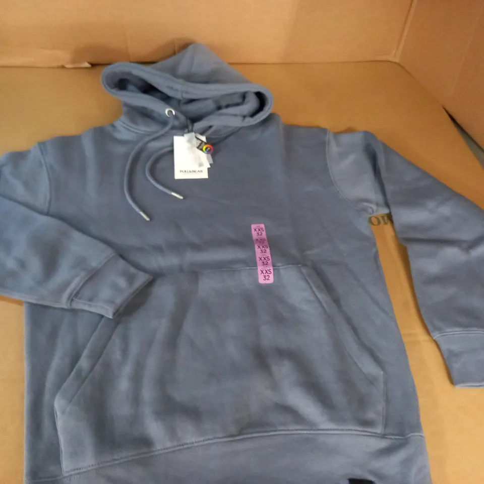 PULL & BEAR DUSTY BLUE HOODIE - XXS