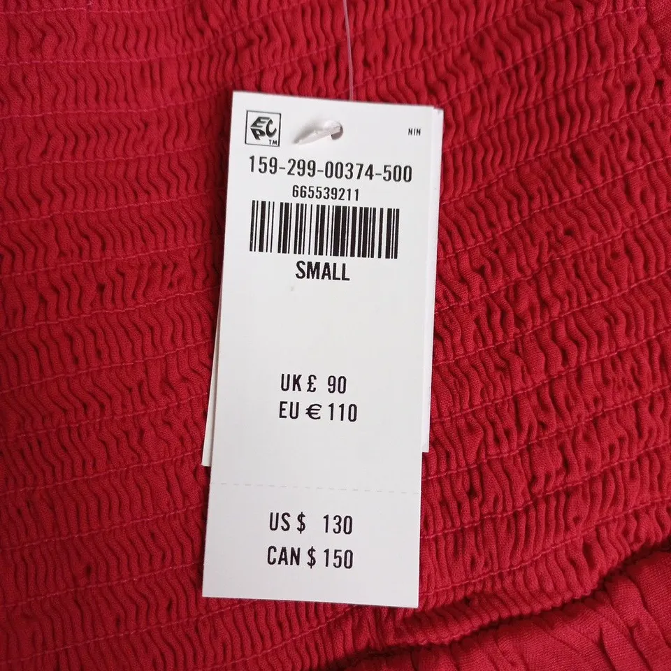 ABERCROMBIE & FITCH RED DRESS – SIZE SMALL