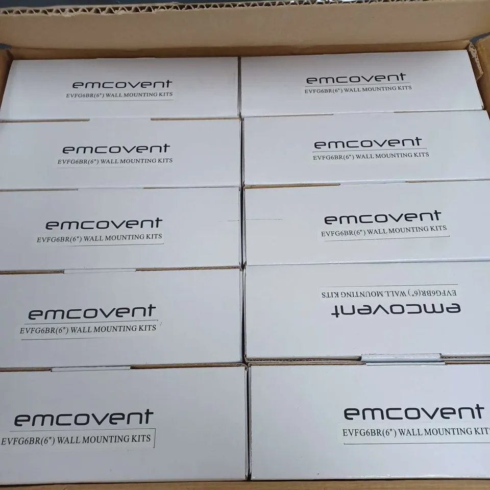 20 X BOXED EMCOVENT 6" VENT WALL MOUNTING KIT 