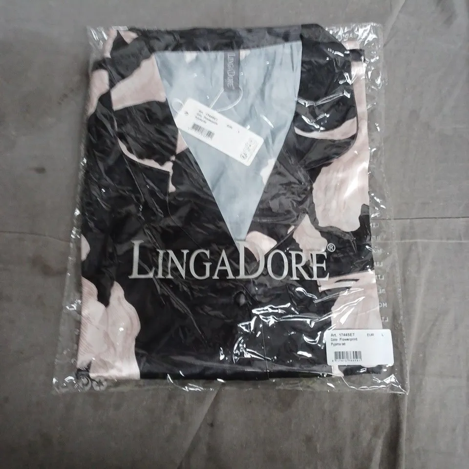 LINGADORE PYJAMA SET – FLOWERPRINT, UK 12-14 (EU L)