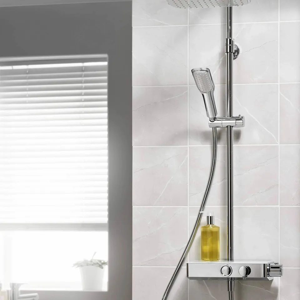 BOXED TRITON SHOWERS PUSH BUTTON MIXER CHROME