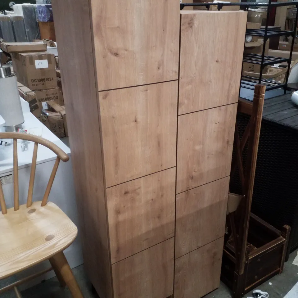 DECORTIE STAIR MODERN STORAGE CABINET MULTIPURPOSE OAK BATHROOM LIVING ROOM H 156CM