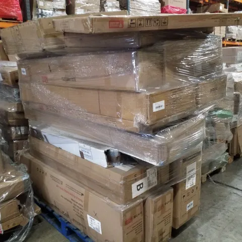 PALLET CONTAINING ASSORTED PRODUCTS INCLUDING DOOR CANOPY, WALL FIRE SUITE, CEILING LAMP & VANITY MIRROR