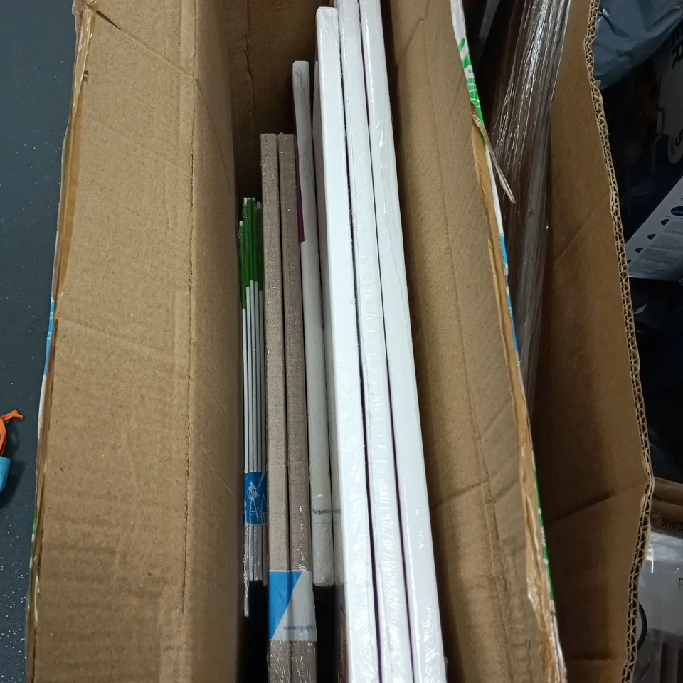 LOT OF 12 SEALED CANVASES IN VARIOUS SIZES