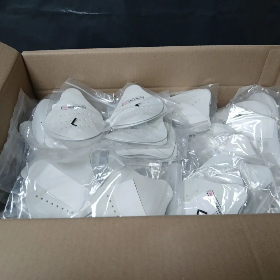 BOX OF CREP SAVERS SHOE PROTECTORS – PAIR, WHITE (L & R)