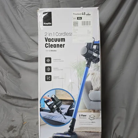 KEPLIN 2 IN 1 CORDLESS VACUUM CLEANER BOXED