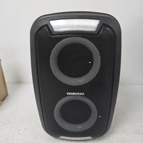 DAEWOO RECHARGEABLE BLUETOOTH PARTY SPEAKER WITH COLOUR CHANGING LIGHTS