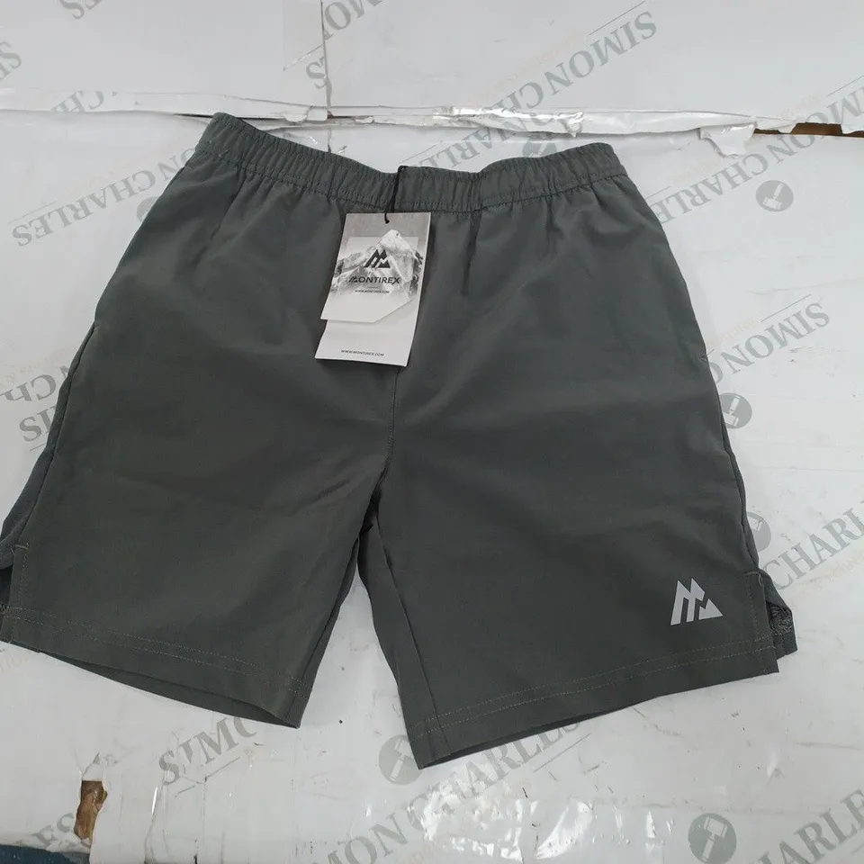 MONTIREX GREY LOGO JUNIOR SHORTS- 12-13 YEARS 