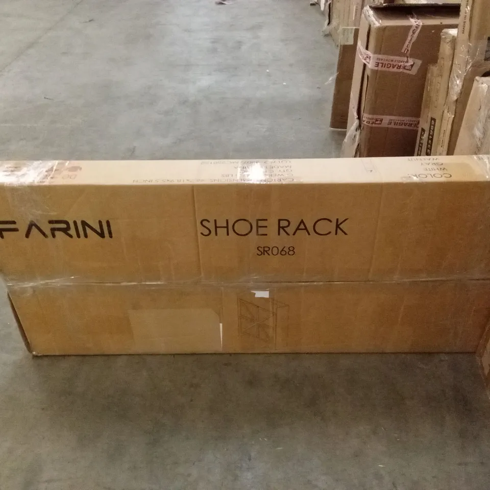 BOXED SHOE RACK - WHITE (1 BOX)