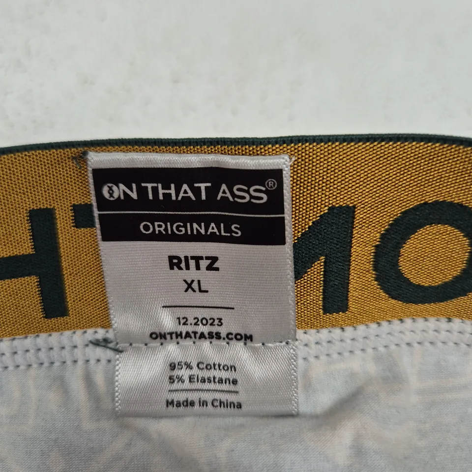 ON THAT ASS ORIGINALS RITZ XL UNDERWEAR – 95% COTTON, 5% ELASTANE