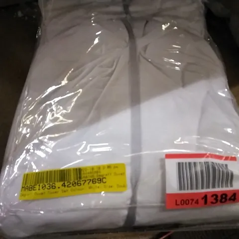 DEGRAFF DUVET COVER SET WHITE DOUBLE