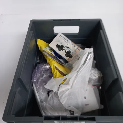 TOTE OF APPROXIMATELY 12 ASSORTED ITEMS TO INCLUDE: EPOWER FAST BATTERY CHARGER