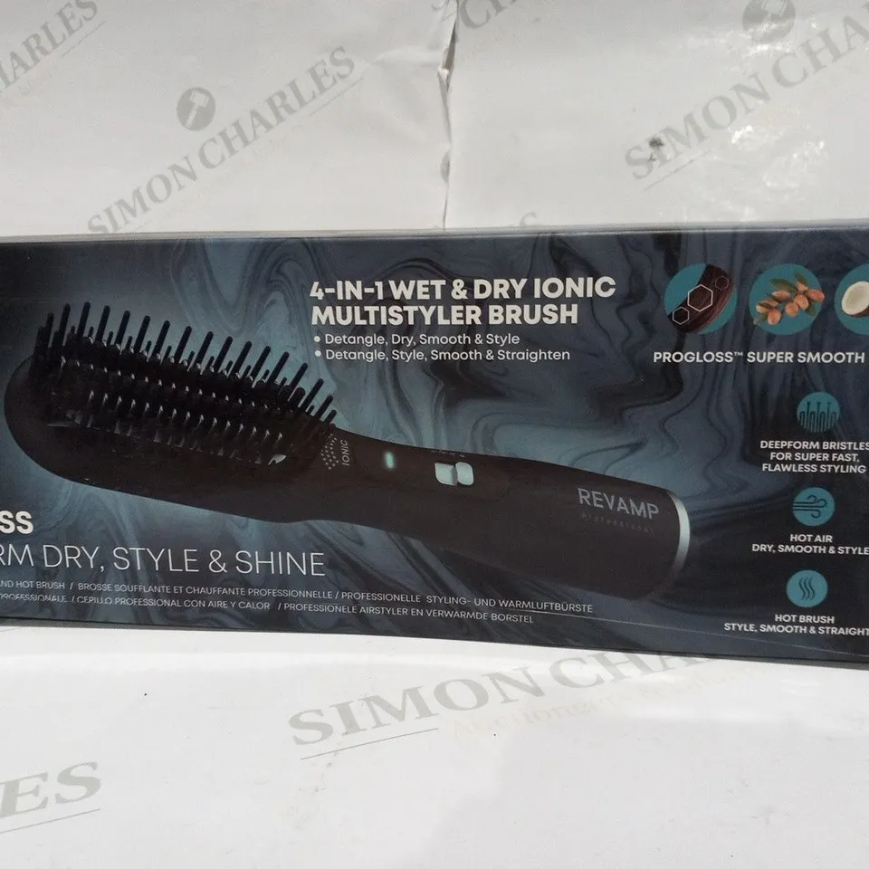 BOXED REVAMP PROGLOSS DEEPFORM DRY, STYLE AND SHINE PROFESSIONAL AIR STYLER AND HOT BRUSH BR-2500QVD-EU