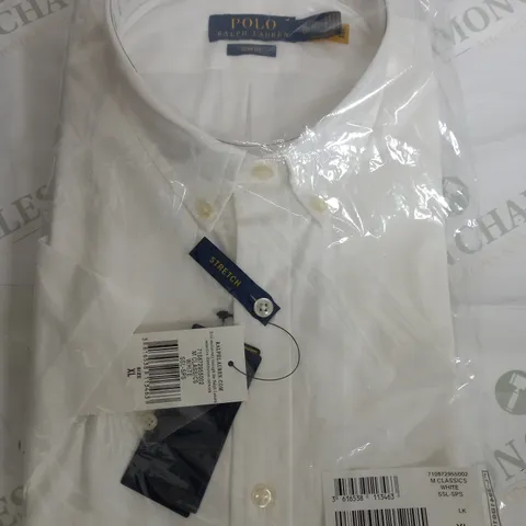 SEALED POLO RALPH LAUREN SLIM FIT WHITE SHIRT - XL