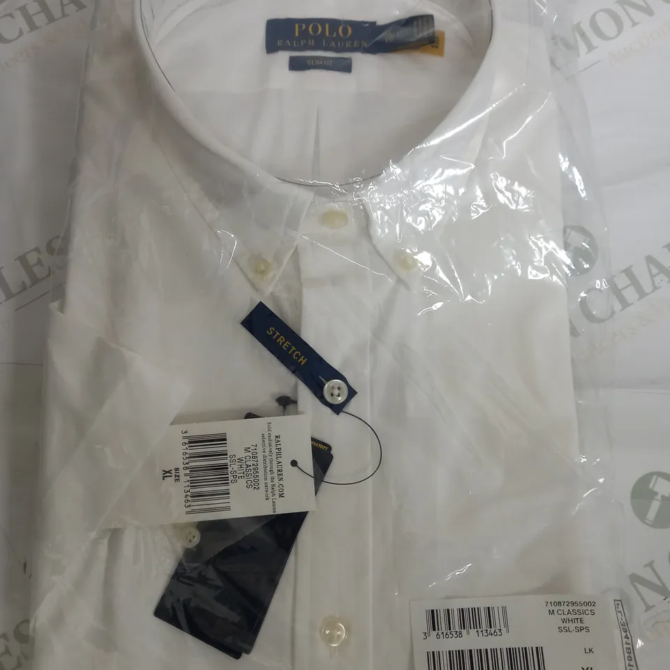 SEALED POLO RALPH LAUREN SLIM FIT WHITE SHIRT - XL