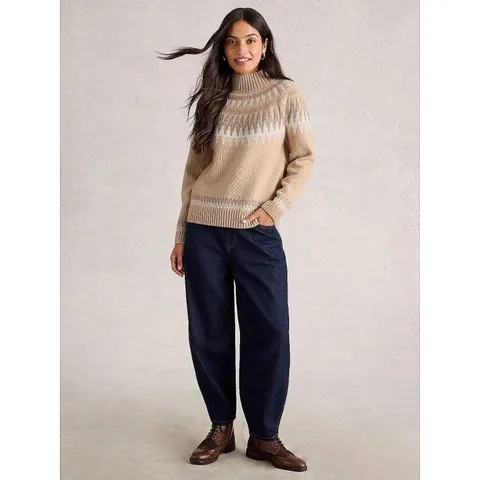 WHITE STUFF FIONA FAIRISLE JUMPER - SIZE 16