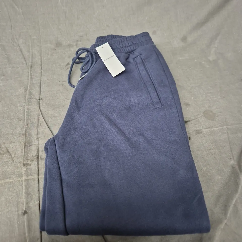 ABERCROMBIE & FITCH NAVY DRAWSTRING JOGGERS – SMALL 