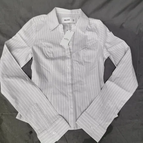 HOLLISTER LONG SLEEVE SHIRT IN PINK SIZE XXS