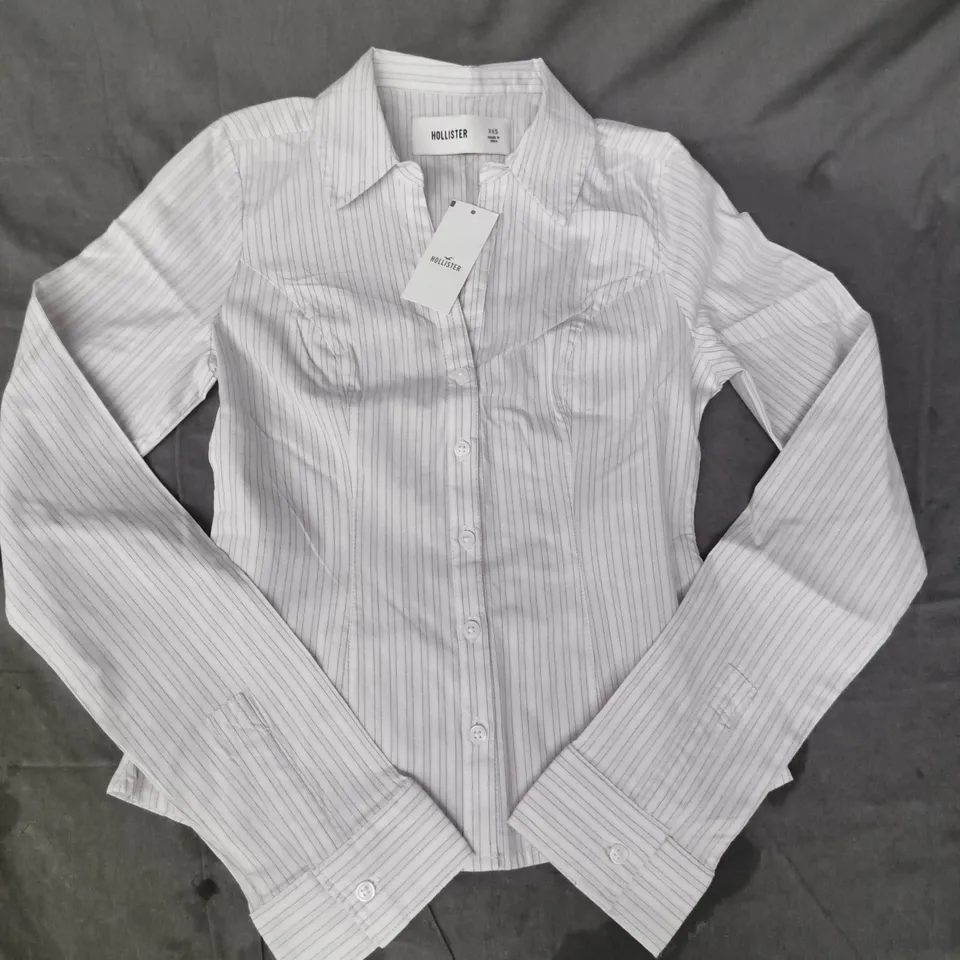 HOLLISTER LONG SLEEVE SHIRT IN PINK SIZE XXS
