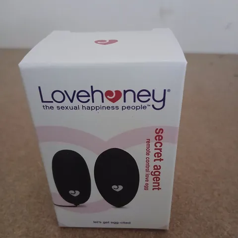 LOVEHONEY SECRET AGENT REMOTE CONTROL LOVE EGG – BLACK (BOXED)