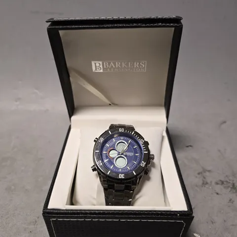 BOXED BARKERS OF KENSINGTON PREMIER SPORT BLUE WATCH