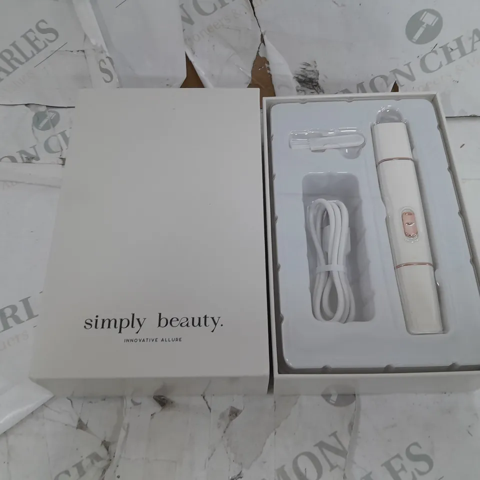 BOXED SIMPLY BEAUTY 2 IN 1 SUPER SMOOTH FACE & BROWS HAIR REMOVER, WHITE