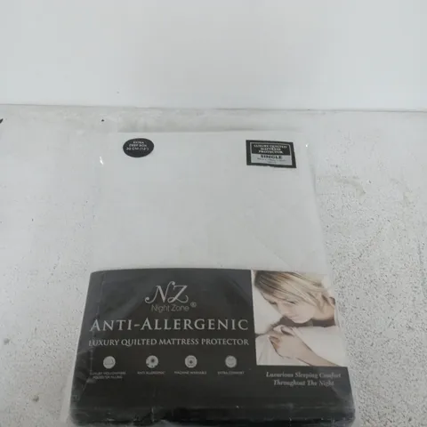 NZ NIGHT ZONE ANTI-ALLERGEN LUXURY QUILTED MATTRESS PROTECTOR - SINGLE