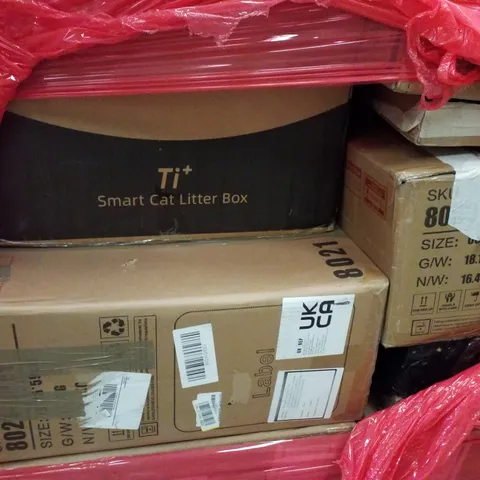 PALLET CONTAINING ASSORTED PRODUCTS INCLUDING SMART CAT LITTER BOX, OFFICE CHAIR & GAMING CHAIRS