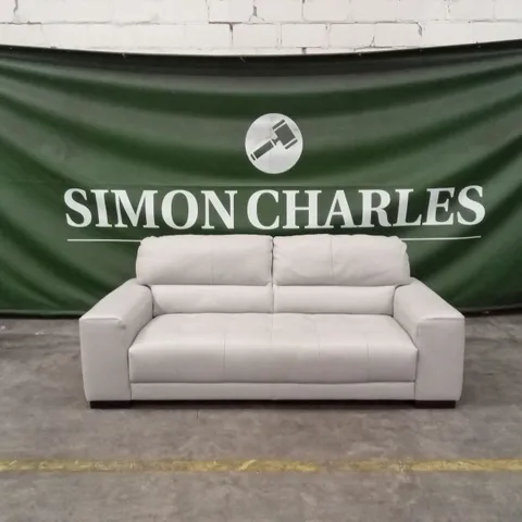 QUALITY DESIGNER ITALIAN MADE MARCOS 3 SEATER LEATHER SOFA