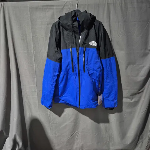 THE NORTH FACE MEN'S HOODED JACKET – BLUE/BLACK, SIZE SMALL