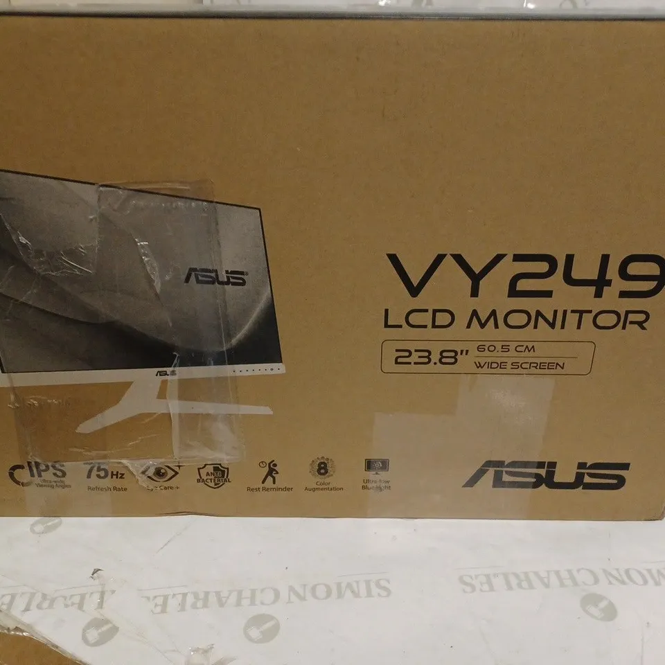 ASUS VY249 LCD MONITOR 23.8"WIDE SCREEN WHITE 