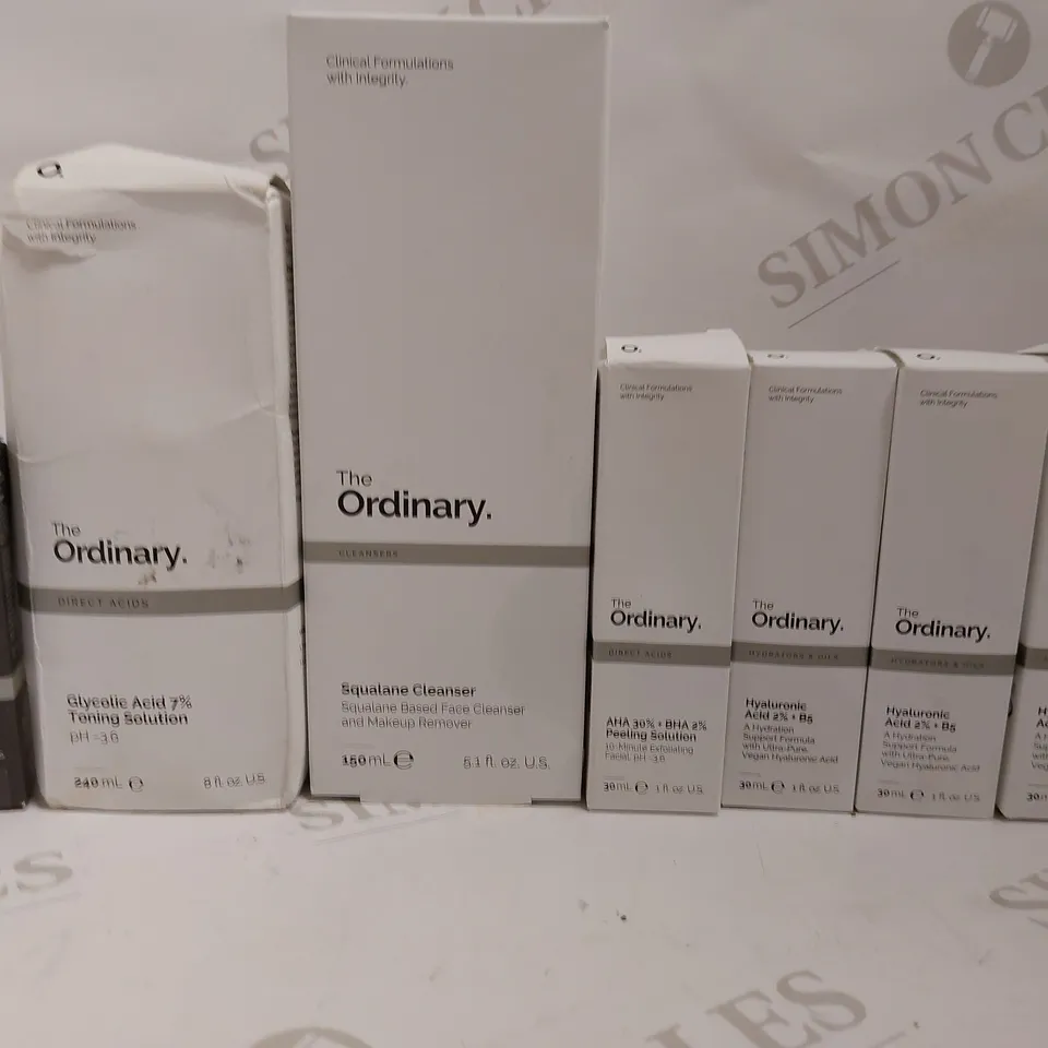 APPROX 7 THE ORDINARY ITEMS TO INCLUDE SQUALANE CLEANSER, HYALURONIC ACID AND CONCEALER