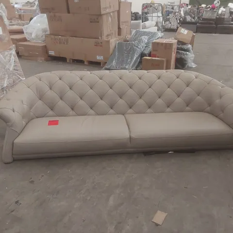 DANETTI LUXE LEATHER 3 SEATER SOFA - MISSING FEET