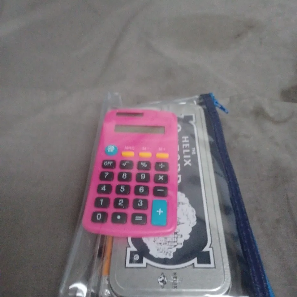 APPROXIMATELY 15 ASSORTED HOUSEHOLD ITEMS INCLUDING TAPE MEASURE , SCHOOL STATIONARY SET AND GORILLA GLUE 