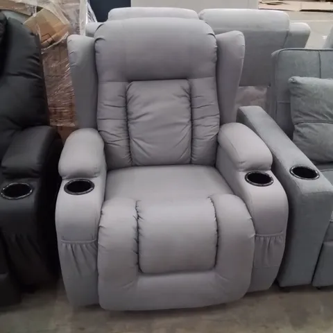 DESIGNER FABRIC ROCKING MANUAL RECLINER CHAIR 